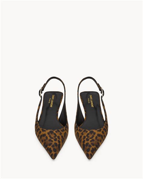 ysl cheetah heels|CHERISH slingback pumps in leopard grosgrain .